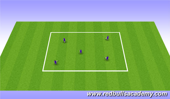 Football/Soccer Session Plan Drill (Colour): Warm up