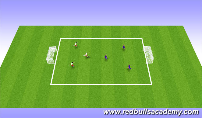 Football/Soccer Session Plan Drill (Colour): Scrimmage