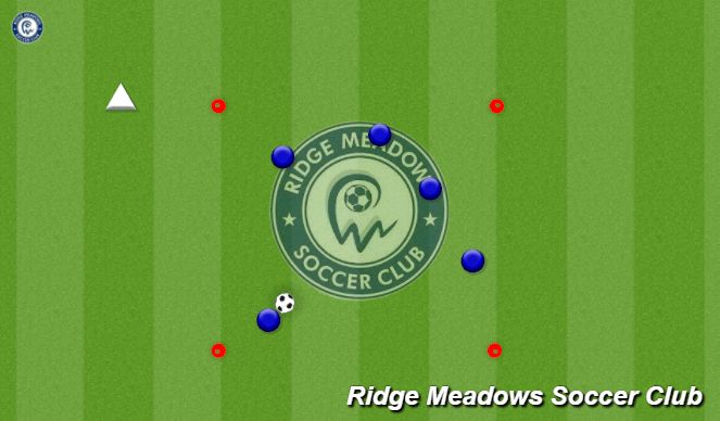 Football/Soccer Session Plan Drill (Colour): Possession Squares