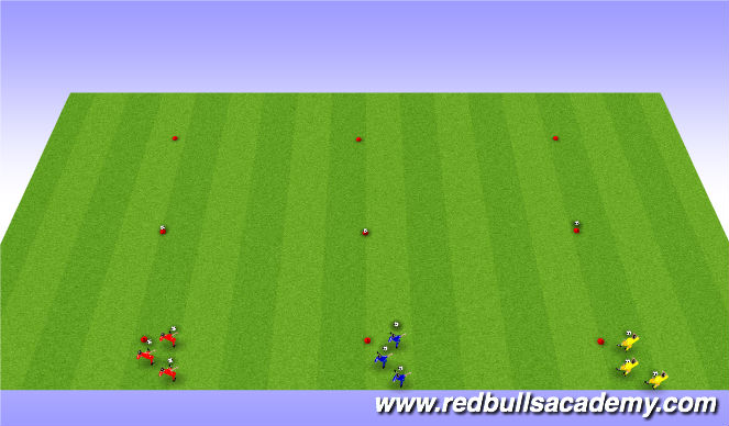 Football/Soccer Session Plan Drill (Colour): passing game