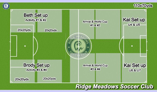 Football/Soccer Session Plan Drill (Colour): Field Layout23