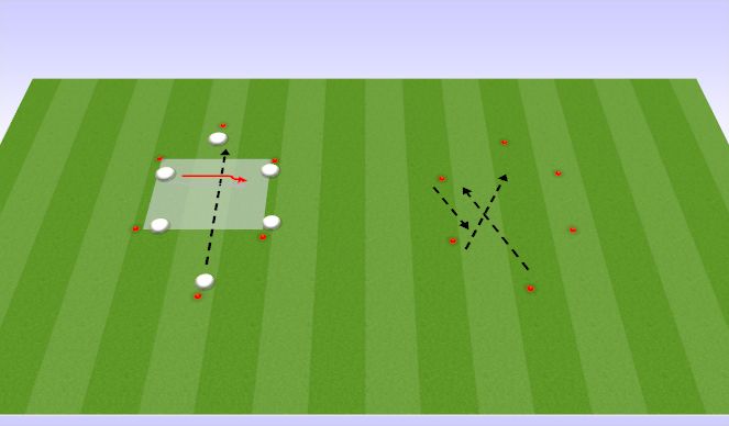 Football/Soccer Session Plan Drill (Colour): warm up