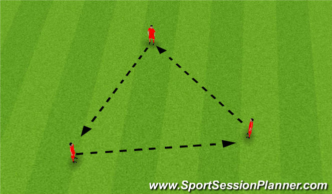 Football/Soccer Session Plan Drill (Colour): Warm Up 1