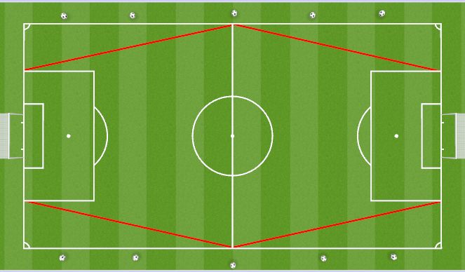 Football/Soccer Session Plan Drill (Colour): 11 vs 11 Oktagon