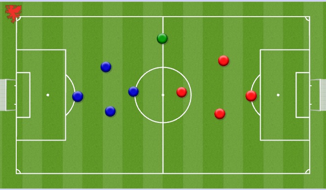 Football/Soccer Session Plan Drill (Colour): SSG