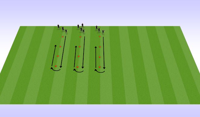 Football/Soccer Session Plan Drill (Colour): Dünaamiline soojendus