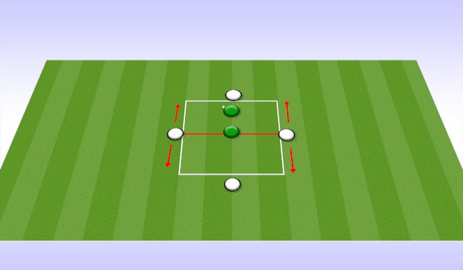 Football/Soccer Session Plan Drill (Colour): Technical Prep Exercise.