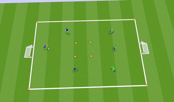 Football/Soccer Session Plan Drill (Colour): Warm-up