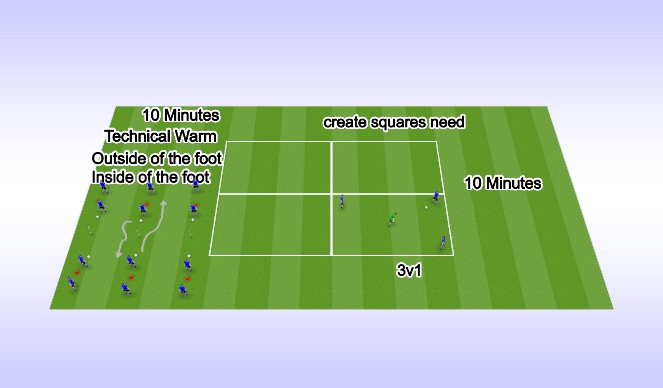 Football/Soccer Session Plan Drill (Colour): Screen 1