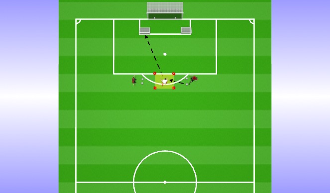 Football/Soccer Session Plan Drill (Colour): Technical Base - Receive & Pass