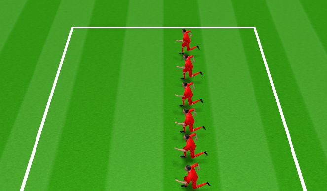 Football/Soccer Session Plan Drill (Colour): Player led warm up (5 mins)