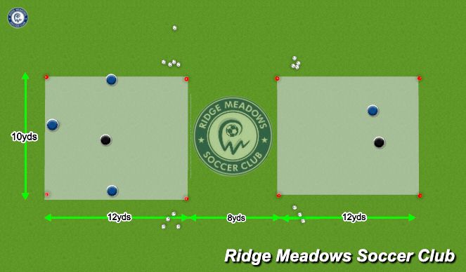 Football/Soccer Session Plan Drill (Colour): Opposed