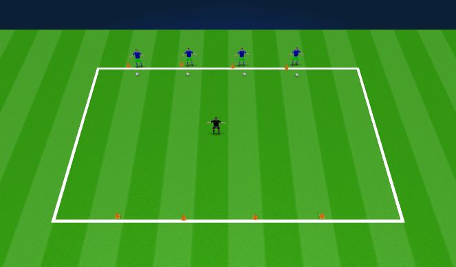 Football/Soccer Session Plan Drill (Colour): Warm up