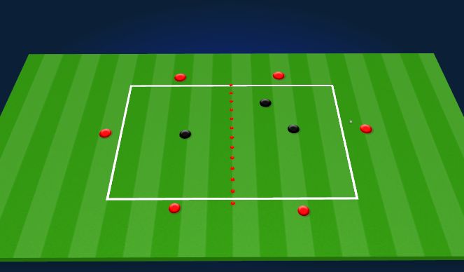 Football/Soccer Session Plan Drill (Colour): Rondo 