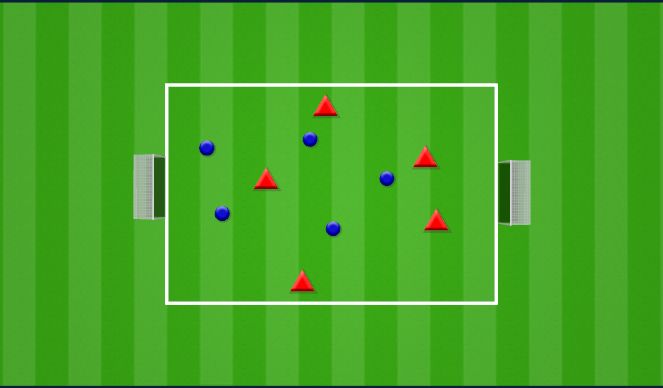 Football/Soccer Session Plan Drill (Colour): 5v5