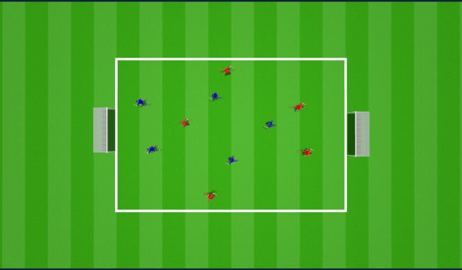 Football/Soccer Session Plan Drill (Colour): 5v5