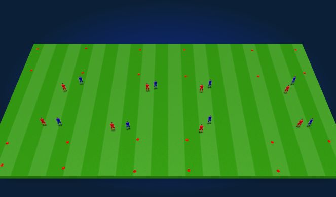 Football/Soccer Session Plan Drill (Colour): 6 goal game Dribbling