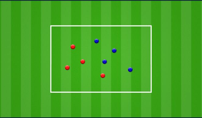 Football/Soccer Session Plan Drill (Colour): 3v3