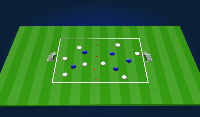 Football/Soccer Session Plan Drill (Colour): possession practice