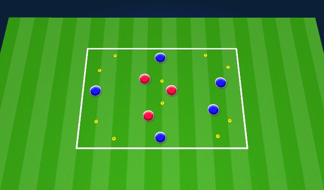 Football/Soccer Session Plan Drill (Colour): Dribbling to Score