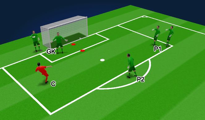 Football/Soccer Session Plan Drill (Colour): Drill 1