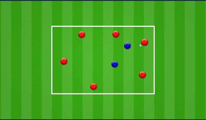 Football/Soccer Session Plan Drill (Colour): Rondo 8v2