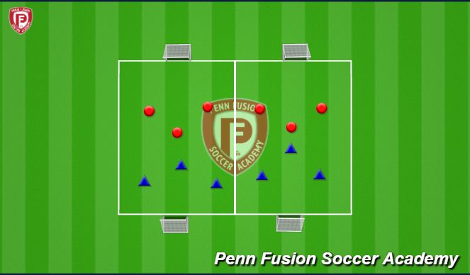 Football/Soccer Session Plan Drill (Colour): Arrival Activity SSG