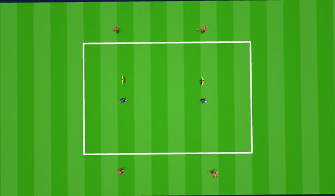 Football/Soccer Session Plan Drill (Colour): 2v2 Skill Practice