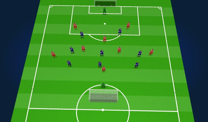 Football/Soccer Session Plan Drill (Colour): Training Game