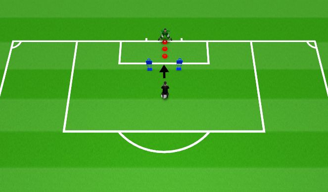 Football/Soccer Session Plan Drill (Colour): Crossing-Isolated Technical