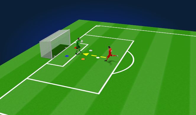 Football/Soccer Session Plan Drill (Colour): Regenboog