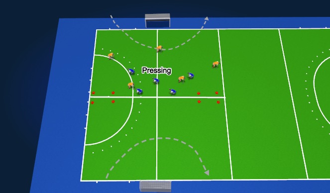 Hockey Session Plan Drill (Colour): U11-12