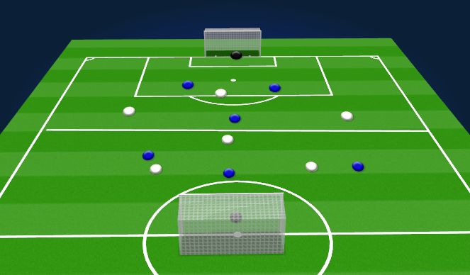 Football/Soccer Session Plan Drill (Colour): SSG