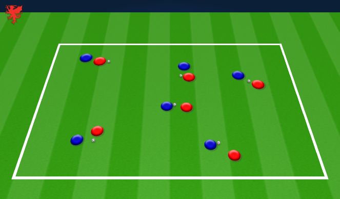 Football/Soccer Session Plan Drill (Colour): Technical