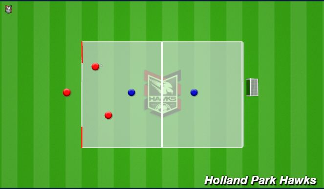 Football/Soccer Session Plan Drill (Colour): Practice A