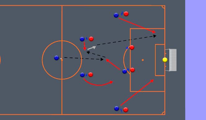 Football/Soccer Session Plan Drill (Colour): Screen 1