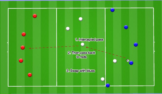 Football/Soccer Session Plan Drill (Colour): Technical SSG