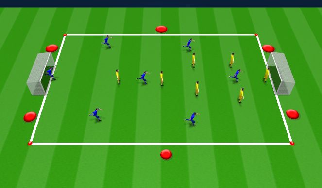 Football/Soccer Session Plan Drill (Colour): Small Sided Game