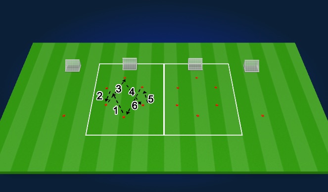 Football/Soccer Session Plan Drill (Colour): Warm up