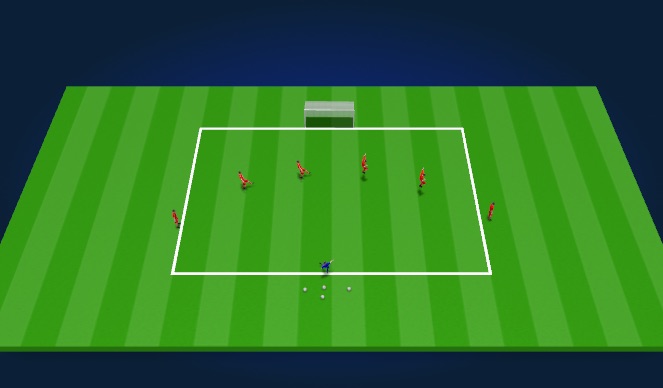 Football/Soccer Session Plan Drill (Colour): GRP - 2 groups 