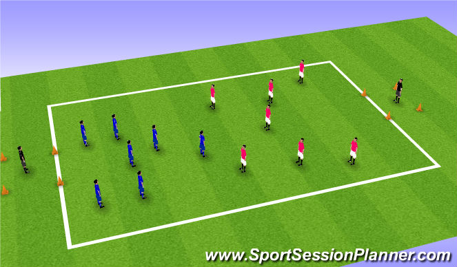 Football/Soccer Session Plan Drill (Colour): Target game