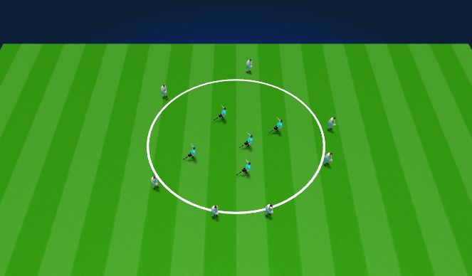 Football/Soccer Session Plan Drill (Colour): Simple Taking the Ball Out of the Air