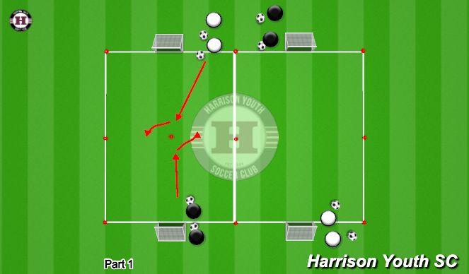 Football/Soccer Session Plan Drill (Colour): Technical Skill Reps