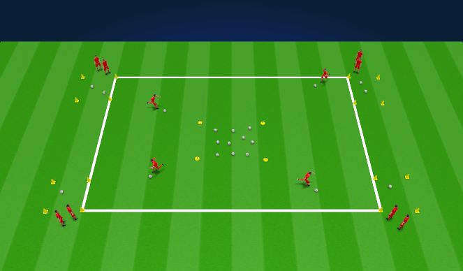 Football/Soccer Session Plan Drill (Colour): Arrival Activity - Robin Hood 