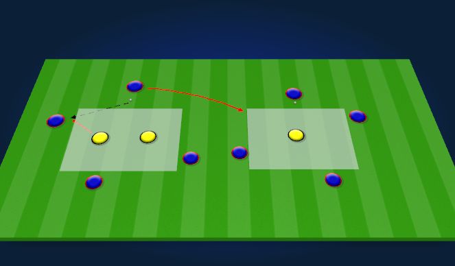 Football/Soccer Session Plan Drill (Colour): TRNS. RONDO 4V2/1