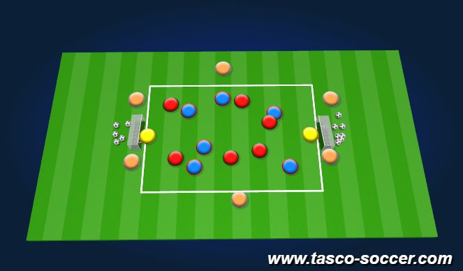 Football/Soccer Session Plan Drill (Colour): Animation 1