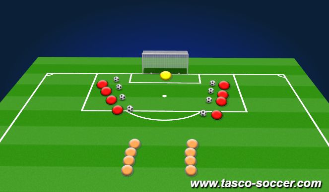 Football/Soccer Session Plan Drill (Colour): Animation 1