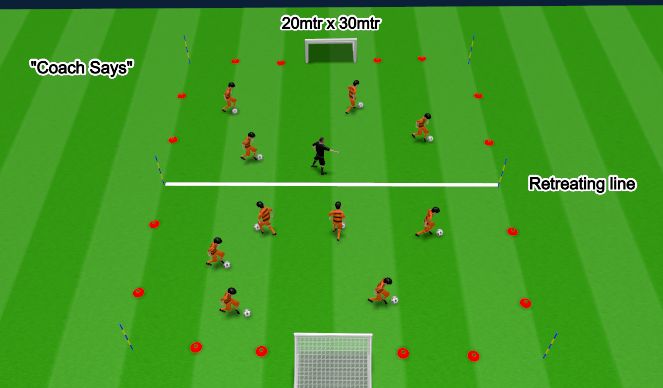 Football/Soccer Session Plan Drill (Colour): Fun Game - 