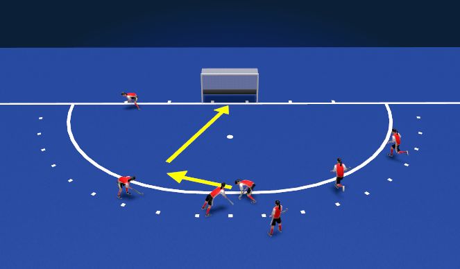 Hockey Session Plan Drill (Colour): Screen 1