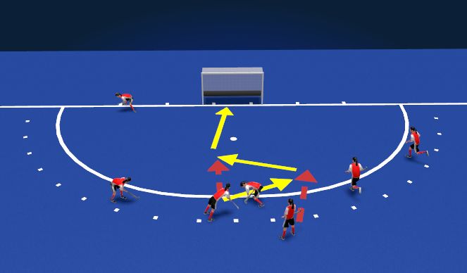 Hockey Session Plan Drill (Colour): Screen 2